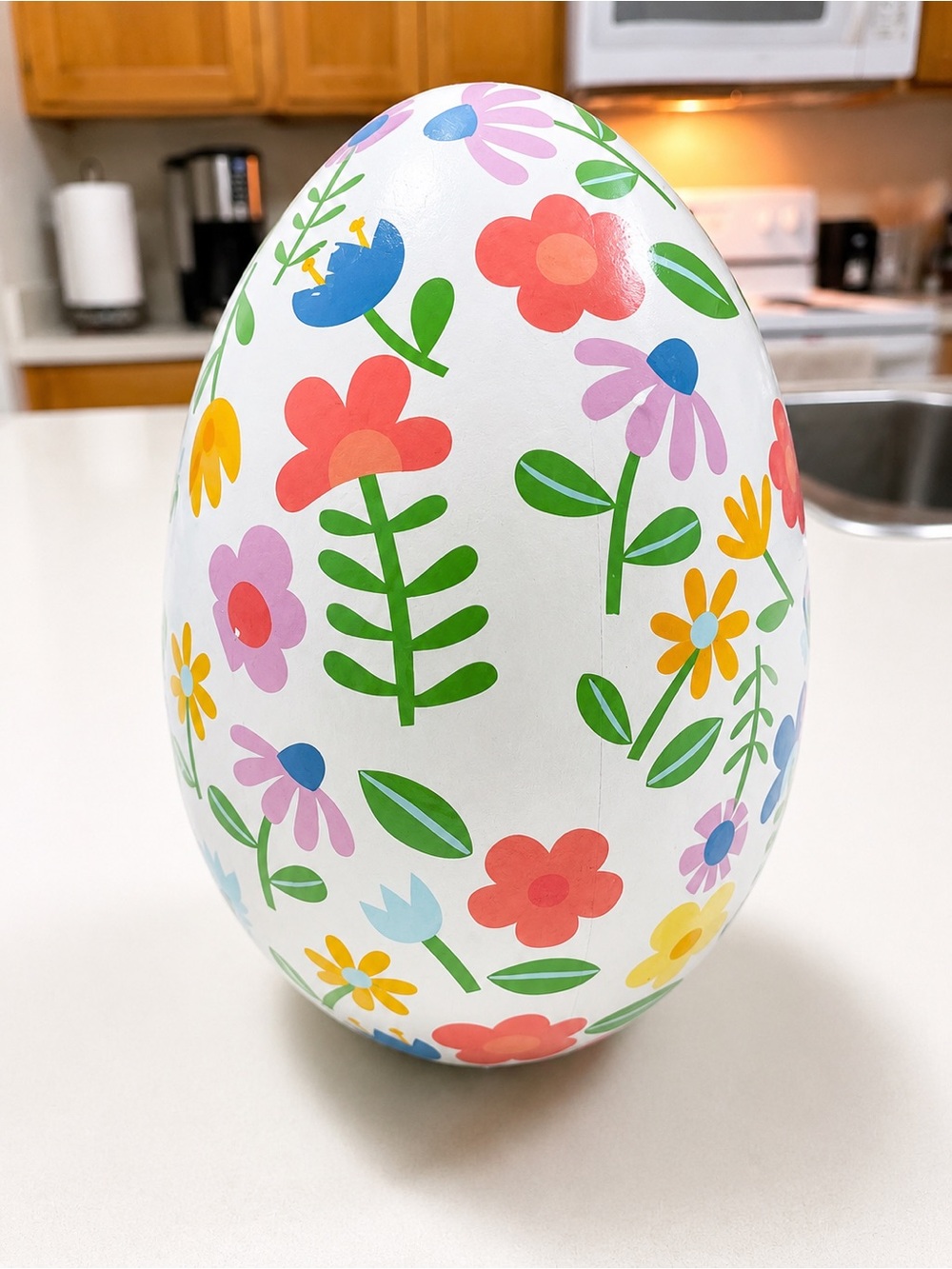 Target Spritz Large Floral Easter Egg 12” Pastel Spring Decor